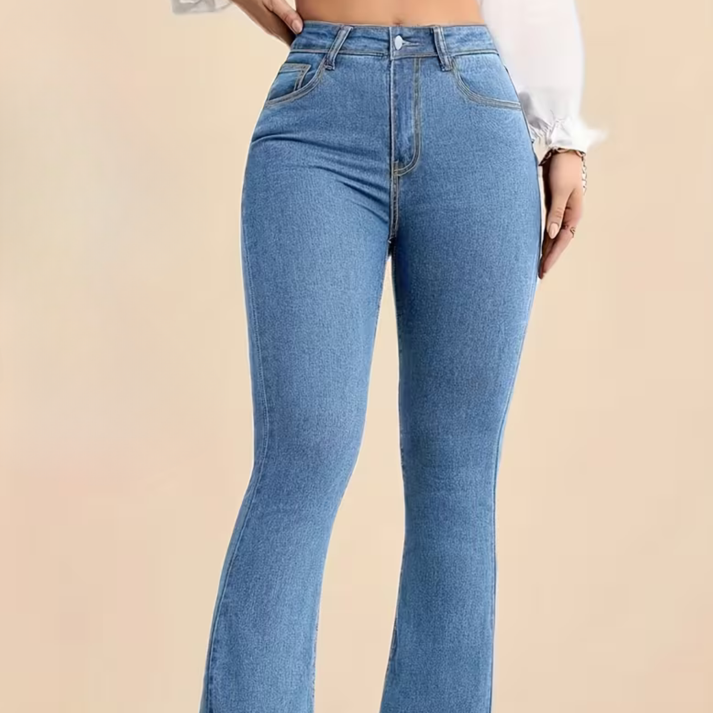 BBL Mid-Rise Flared Jeans